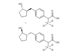 PUNYW14681589 trans-<em>Hydroxy</em> Loxoprofen-13C-d3 (<em>Mixture</em> of <em>Diastereomers</em>)