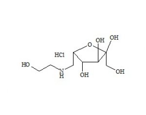 PUNYW21465315 6-Deoxy-6-[(2-Hydroxyethyl)amino]-beta-L-Sorbofuranose HCl