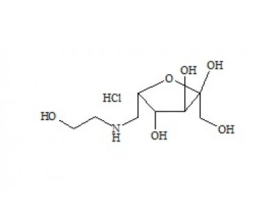 PUNYW21465315 6-Deoxy-6-[(2-Hydroxyethyl)amino]-beta-L-Sorbofuranose HCl