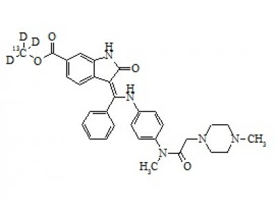PUNYW9745260 Nintedanib-O-Methyl-13C-d3 (Intedanib-O-Methyl-13C-d3)