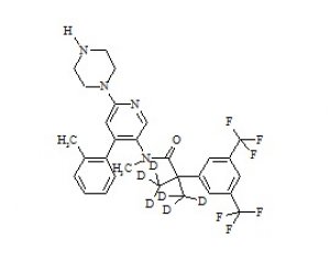 PUNYW14453140 N-Desmethyl Netupitant-D6