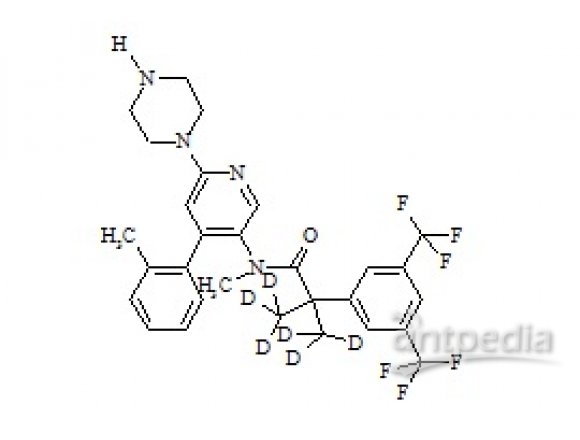 PUNYW14453140 N-Desmethyl Netupitant-D6