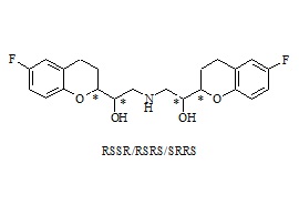 PUNYW9584576 Nebivolol <em>Related</em> <em>Compound</em> 3 <em>HCl</em> (Mixture of (RS,SR), (SR,SR) and (SR,RS) Isomers)
