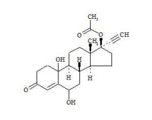 PUNYW9831222 6,10-Dihydroxy Norethindrone Acetate