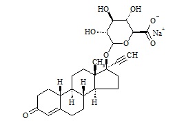 <em>PUNYW9782358</em> <em>Norethindrone</em> <em>17-O-Glucuronide</em> <em>Sodium</em> <em>Salt</em>