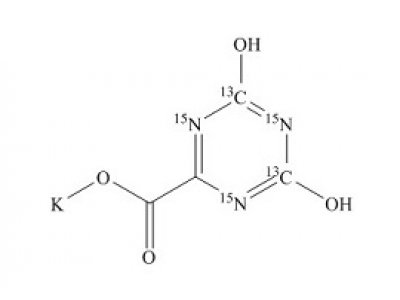 PUNYW26567409 Oxonic Acid-13C2-15N3 Potassium Salt