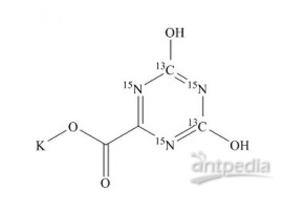 PUNYW26567409 Oxonic Acid-13C2-15N3 Potassium Salt