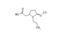 <em>PUNYW7357173</em> <em>Pramipexole</em> <em>Related</em> <em>Compound</em> (<em>rac-N-Propyl-2-Cyanimidopyrrolidine-5-Acettic</em> <em>Acid</em>)