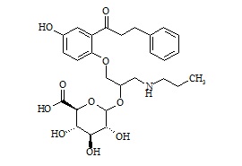 <em>PUNYW14778404</em> <em>5-Hydroxy</em> <em>Propafenone</em> <em>Glucuronide</em> (<em>Mixture</em> of <em>Diastereomers</em>)