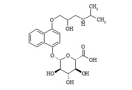 PUNYW12875374 4-Hydroxy Propranolol <em>Glucuronide</em> (<em>Mixture</em> of <em>Diastereomers</em>)