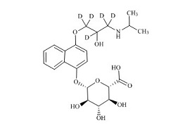PUNYW12876324 4-<em>Hydroxy</em> <em>Propranolol-d5</em> <em>Glucuronide</em> (<em>Mixture</em> of <em>Diastereomers</em>)