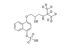 <em>PUNYW12899406</em> <em>rac-4-Hydroxy</em> <em>Propranolol</em>-d7 <em>Sulfate</em>
