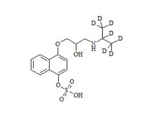 PUNYW12899406 rac-4-Hydroxy Propranolol-d7 Sulfate