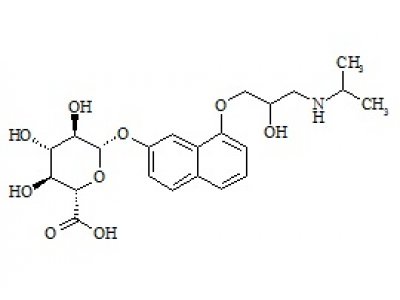PUNYW12881482 7-Hydroxy Propranolol Glucuronide (Mixture of Diastereomers)