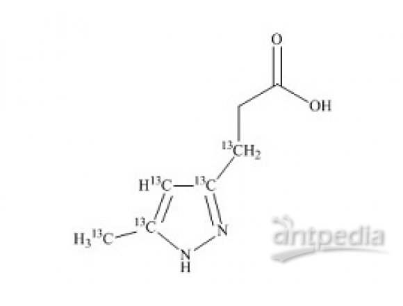 PUNYW25664160 3-(3-methyl-1H-pyrazol-5-yl)propanoic acid-13C5