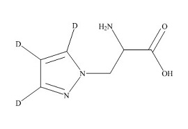 <em>PUNYW27155183</em> <em>2-Amino-3</em>-(<em>1H-pyrazol-1-yl</em>)<em>propanoic</em> <em>acid-d3</em>