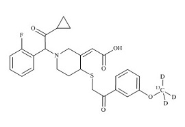 PUNYW6321100 Prasugrel <em>Metabolite</em> Derivative-13C-d3 (cis R-138727MP, <em>Mixture</em> of <em>Diastereomers</em>)