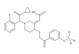 PUNYW6410159 <em>Prasugrel</em> <em>Metabolite</em> Derivative-13C-d3 (trans <em>R-138727</em>MP, Mixture of Diastereomers)