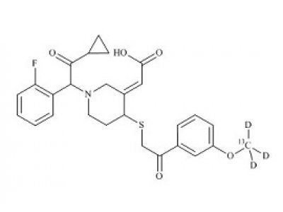 PUNYW6410159 Prasugrel Metabolite Derivative-13C-d3 (trans R-138727MP, Mixture of Diastereomers)