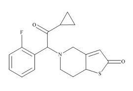 PUNYW6325190 <em>Prasugrel</em> <em>Metabolite</em> <em>R</em>-95913 (Impurity IV, Mixture of Diastereomers)