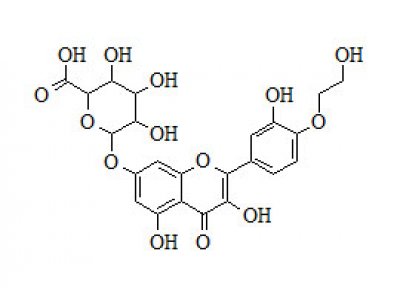PUNYW21331435 Mono-4-Hydroxyethyl-Quercetin-Glucuronide
