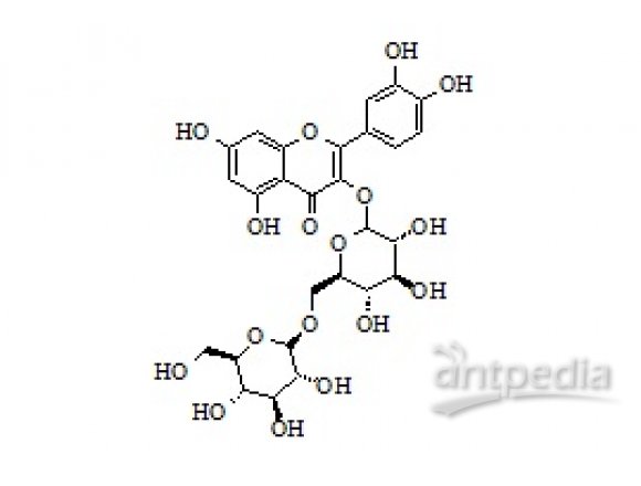 PUNYW21334422 Quercetin 3-O-D-Glucopyranosyl-(1,6)-D-Glucopyranoside