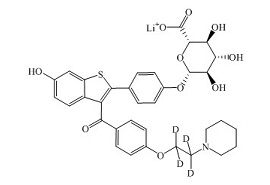 PUNYW11050344 <em>Raloxifene</em>-d4-4'-<em>Glucuronide</em> <em>Lithium</em> <em>Salt</em>