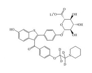 PUNYW11050344 Raloxifene-d4-4'-Glucuronide Lithium Salt