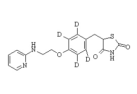 <em>PUNYW21820197</em> <em>N-Desmethyl</em> <em>rosiglitazone</em>-d4
