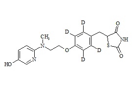 PUNYW21822278 5-Hydroxy <em>Rosiglitazone</em>-d4 (Phenyl-d4)