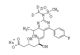 <em>PUNYW4817446</em> <em>Rosuvastatin</em>-d3 <em>sodium</em> <em>salt</em>