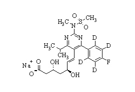 <em>PUNYW4821172</em> <em>Rosuvastatin</em>-d4 <em>sodium</em> <em>salt</em>
