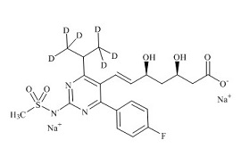<em>PUNYW4837591</em> <em>N-Desmethyl</em> <em>Rosuvastatin</em>-d6 <em>Disodium</em> <em>Salt</em>