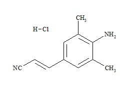<em>PUNYW22457250</em> <em>Rilpivirine</em> <em>Nitrile</em> <em>Impurity</em> ((<em>2E</em>)-<em>3</em>-(<em>4-Amino-3</em>, <em>5-Dimethylphenyl</em>)<em>prop-2-Enenitrile</em> <em>HCl</em>)