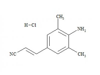 PUNYW22457250 Rilpivirine Nitrile Impurity ((2E)-3-(4-Amino-3, 5-Dimethylphenyl)prop-2-Enenitrile HCl)