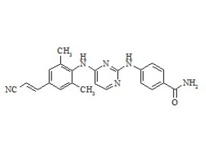 PUNYW22462516 Rilpivirine Amide-2 Impurity (4-{[4-({4-(E)-2-Cyanoethyl]-2, 6-Dimethyl]phenyl}amino-2-Pyrimidinyl]amino}-Benzamide)