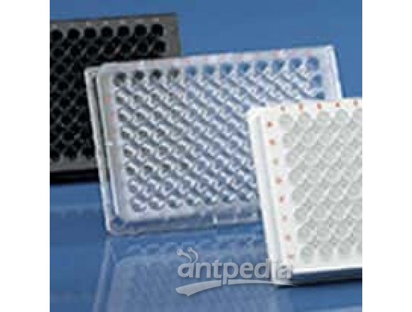 BrandTech 782028 BRANDplates® cellGrade™ plus Sterile Microplate, 96-Well, PS, Black, 350 µL, Standard F-Bottom; 50/PK