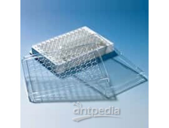 BrandTech 782150 Microplate Lid with Condensation Ring for 96-Well Standard BRANDplates®; 100/PK