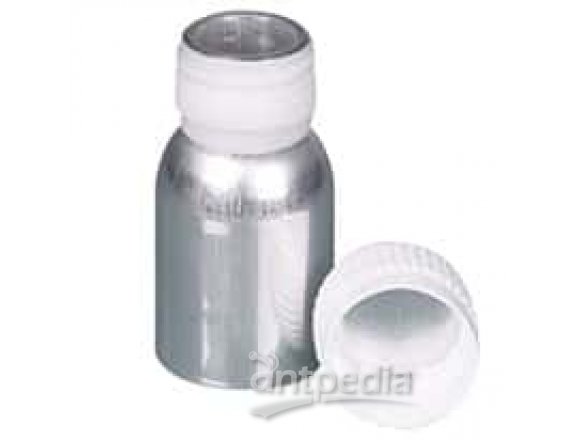 Burkle 0327-0300 Aluminum Bottle with Tamper-Evident Cap, 300 mL; 1/EA