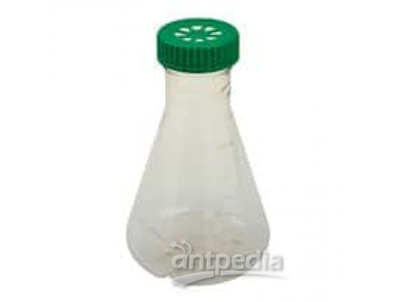 CELLTREAT Scientific Products 229850 Vented Sterile Erlenmeyer Flasks with Plain Bottom, 2 L, Individually Wrapped; 6/cs