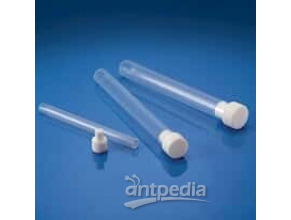 Chemware D1069598 PFA Test Tubes with Caps, 5 mL, 10 x 120 mm; 1/Pk