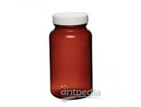 Cole-Parmer Bottle, Amber Wide-Mouth Packers, 84 oz, 12/cs