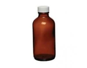 Cole-Parmer Bottle, Amber Boston Round, 2 oz, 24/cs