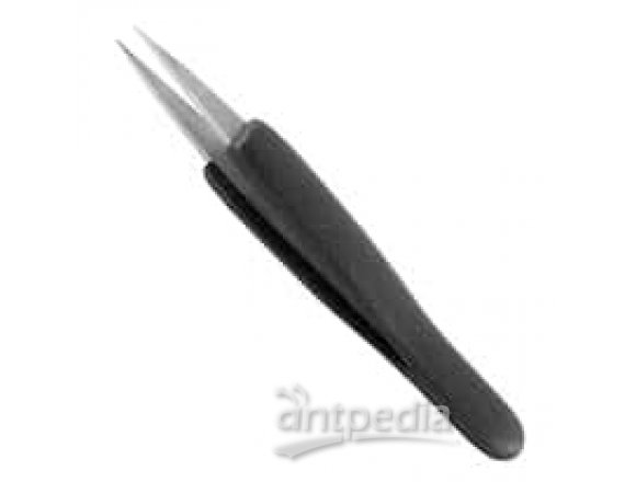 Cole-Parmer 7.SA.DN.6 Foam Grip Tweezers w/ Extra-Fine, Curved Tips