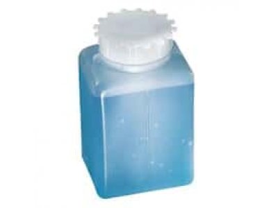 Cole-Parmer Graduated Square HDPE Wide-Mouth Bottle, 250 mL; 10/pk
