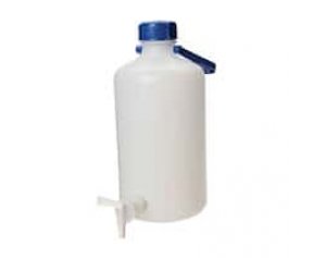 Cole-Parmer Heavy-Walled HDPE Carboy w/ Spigot, narrow mouth, 50 L