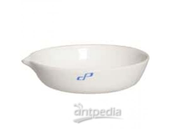 Cole-Parmer Evaporating Dish, porcelain, flat form, 80 mL, 6/pk