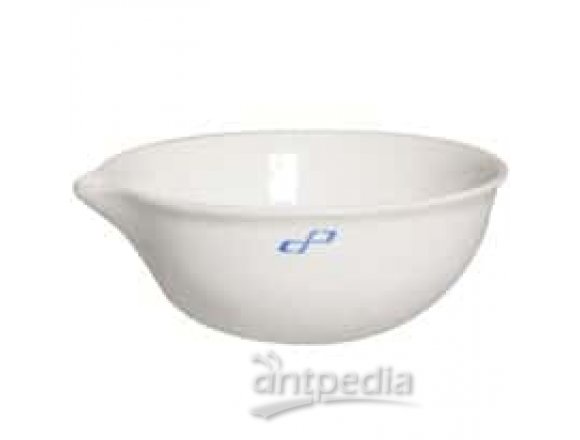 Cole-Parmer Evaporating Dish, porcelain, round form, 35 mL, 6/pk