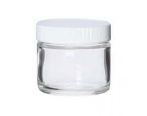 Cole-Parmer Straight-Side Glass Jar, Level 3, Amber, 125 mL; 24/Cs