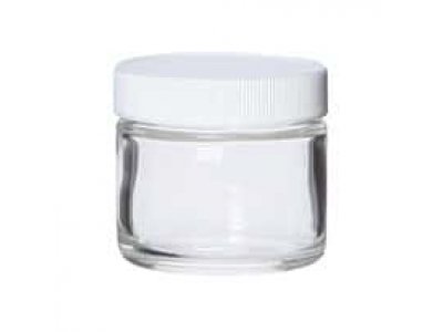 Cole-Parmer Straight-Side Glass Jar, Level 3, Amber, 125 mL; 24/Cs